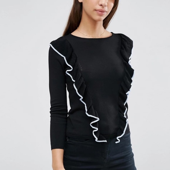 Draper James navy blue sweater wool and cashmere blend size large - Picture 2 of 9